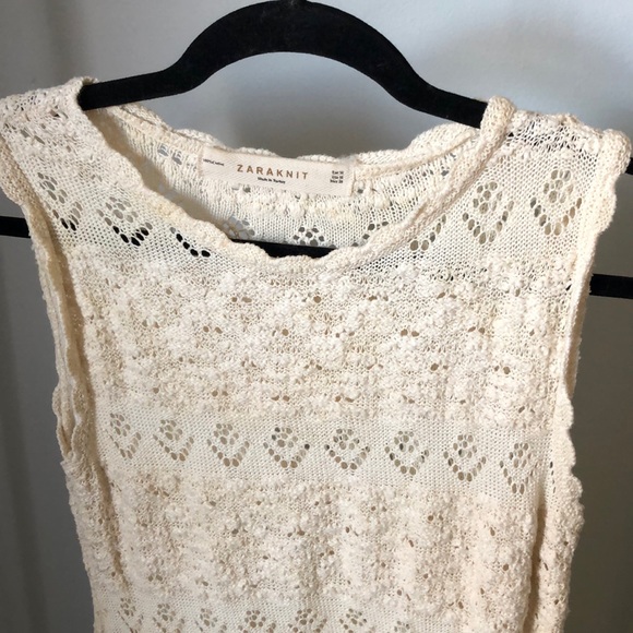 Zara Knit Boho Crochet Dress - Picture 4 of 5